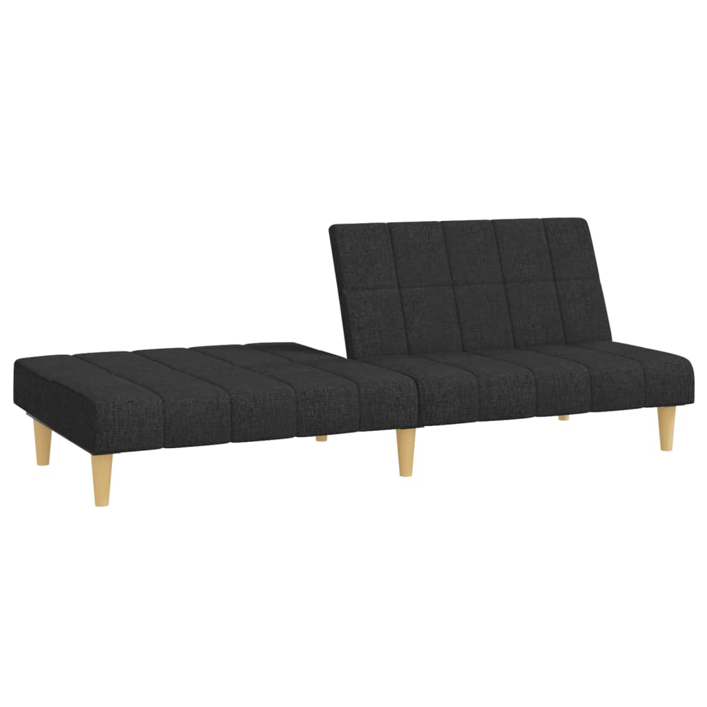 2-personers sovesofa stof sort