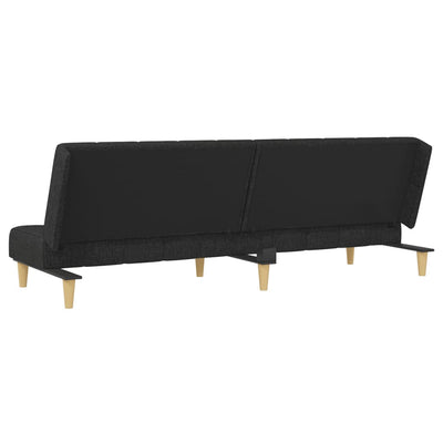 2-personers sovesofa stof sort