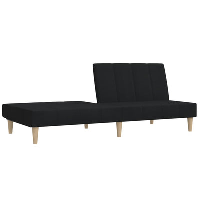 2-personers sovesofa stof sort