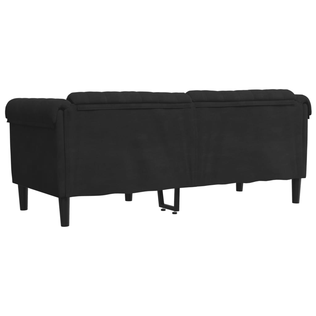 2-personers sofa velour sort