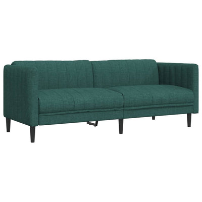 3-personers sofa stof mørkegrøn