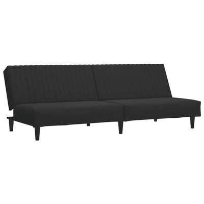 sofasæt 2 dele velour sort