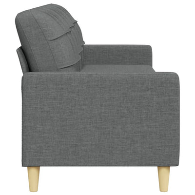 3-personers sofa 210 cm stof mørkegrå