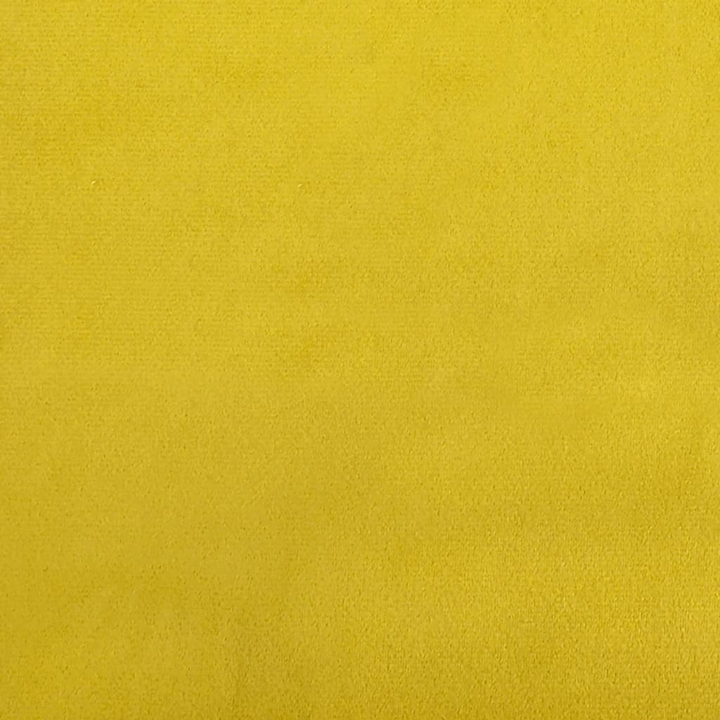 sofasæt 4 dele med hynder og bolsterpuder velour gul