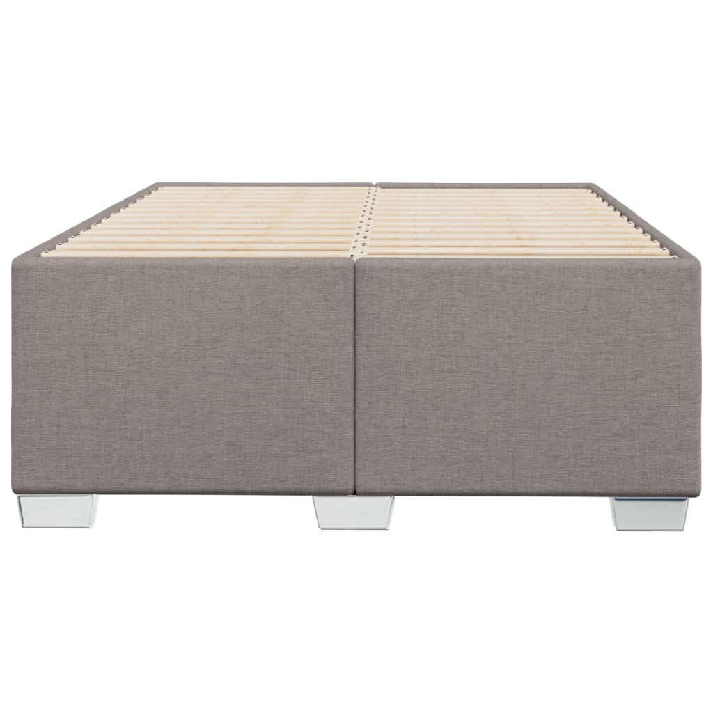 Sengeramme uden madras Taupe 120x200 cm Stof