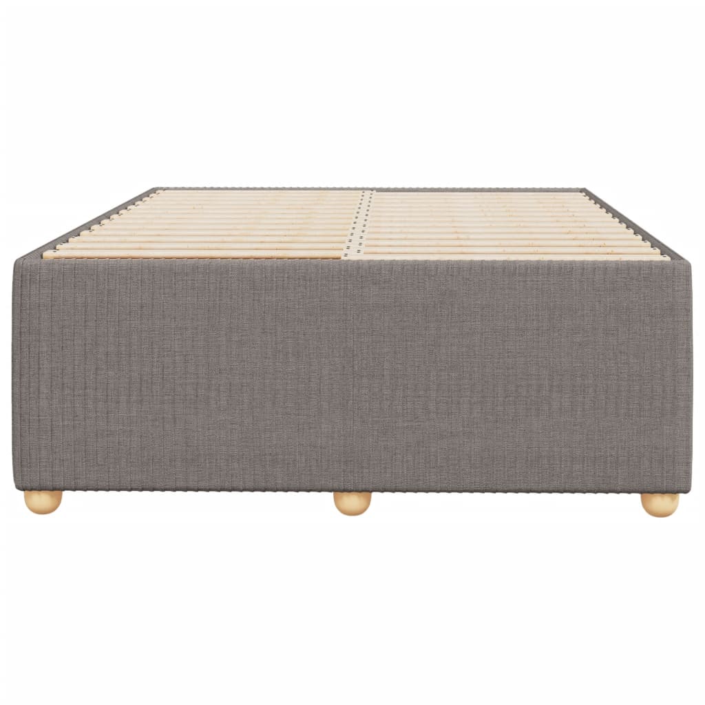 Sengeramme uden madras Taupe 120x200 cm Stof