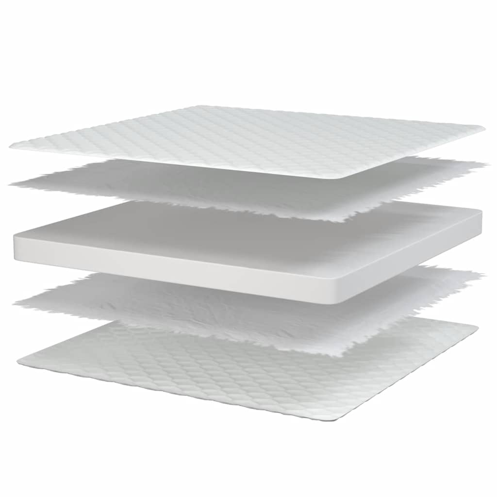 madras 200x200x17 cm memoryskum hvid