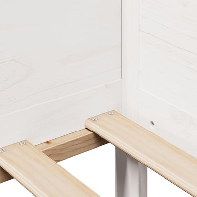 daybed med skuffer 90x190 cm massivt fyrretræ hvid
