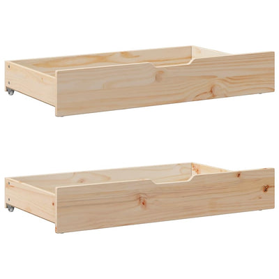 daybed med skuffer 90x200 cm massivt fyrretræ