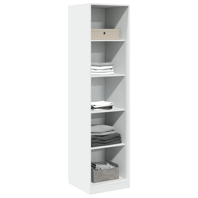 klædeskab 50x50x200 cm konstrueret træ hvid