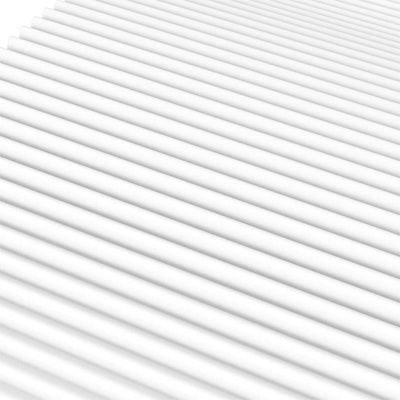 daybed med madras 90x200 cm massivt fyrretræ hvid