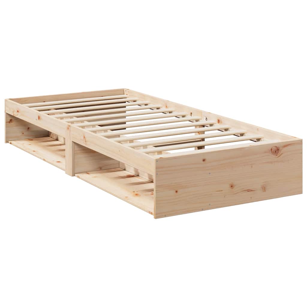 daybed med madras 90x190 cm massivt fyrretræ