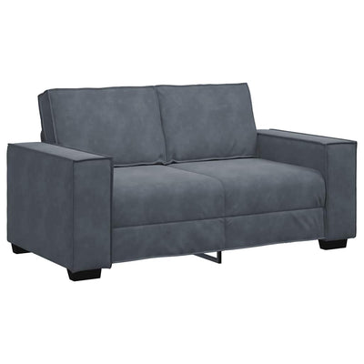 2-personers sofa 120 cm velour mørkegrå