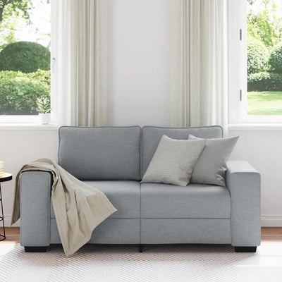 2-personers sofa 120 cm stof lysegrå