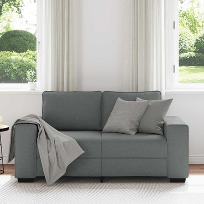 2-personers sofa 120 cm stof mørkegrå