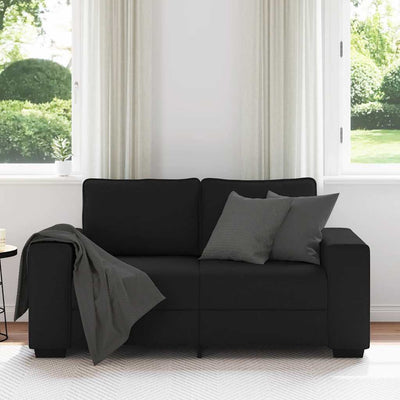 2-personers sofa 120 cm stof sort