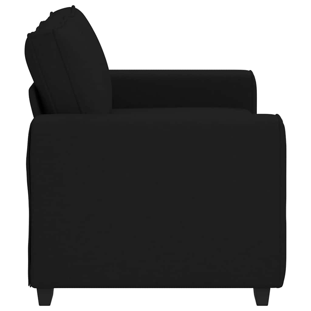 2-personers sofa 120 cm stof sort