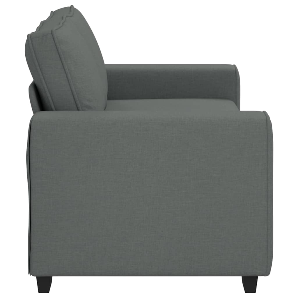 2-personers sofa 140 cm stof mørkegrå