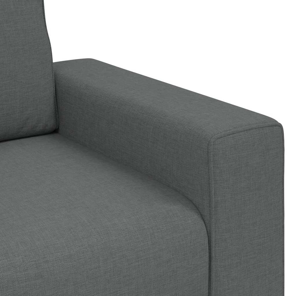 2-personers sofa 140 cm stof mørkegrå