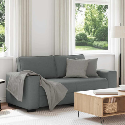 2-personers sofa 140 cm stof mørkegrå