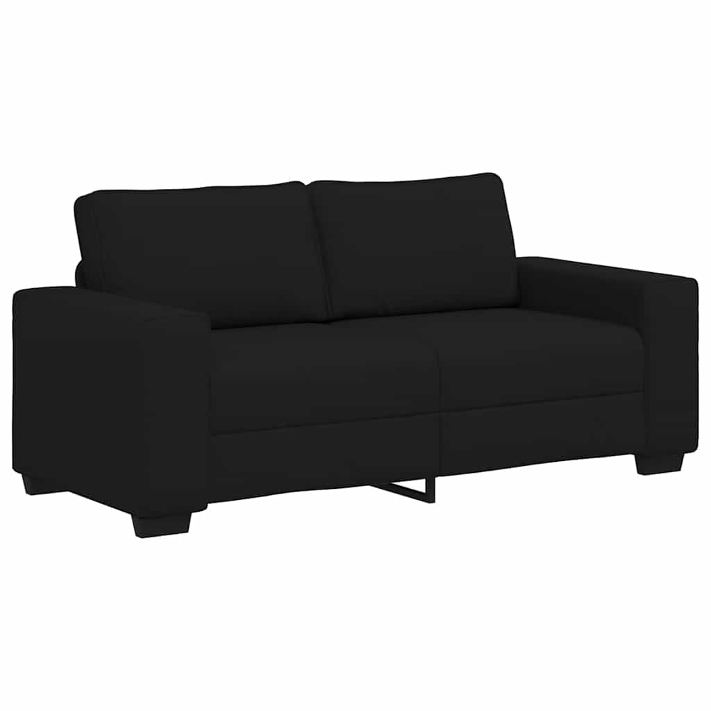 2-personers sofa 140 cm stof sort