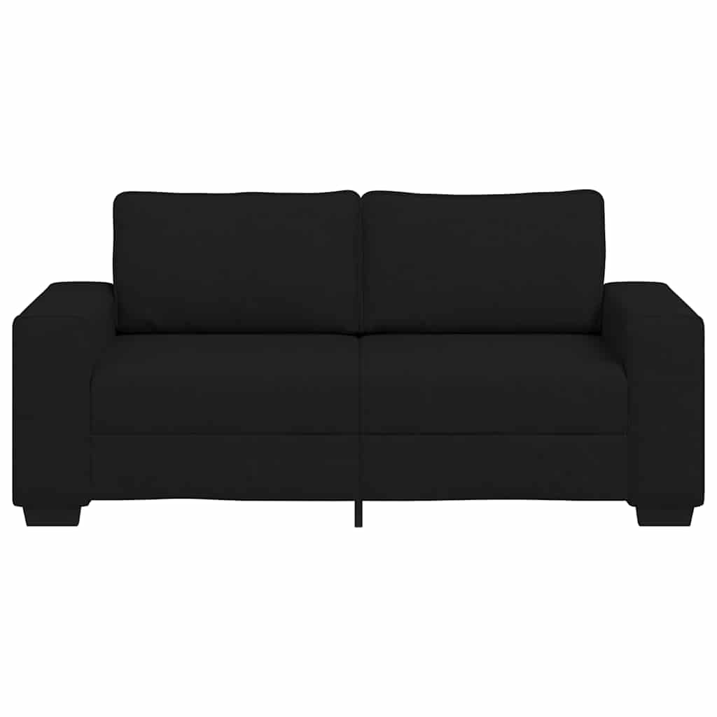 2-personers sofa 140 cm stof sort