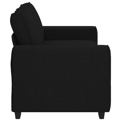 2-personers sofa 140 cm stof sort