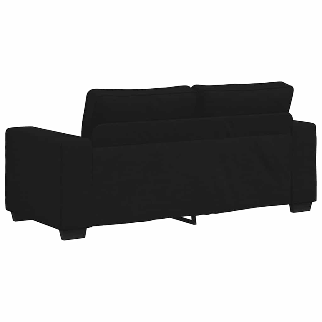 2-personers sofa 140 cm stof sort