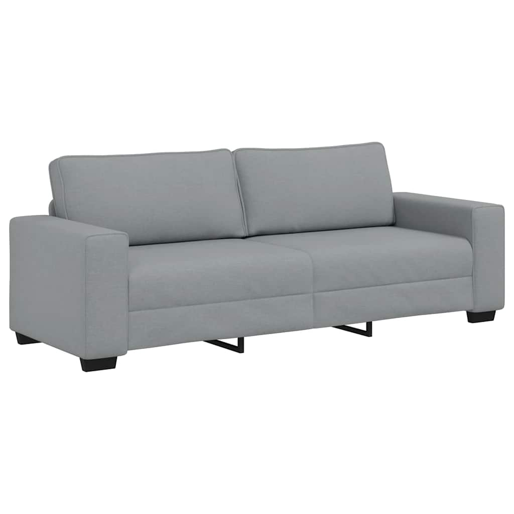 3-personers sofa 180 cm stof lysegrå