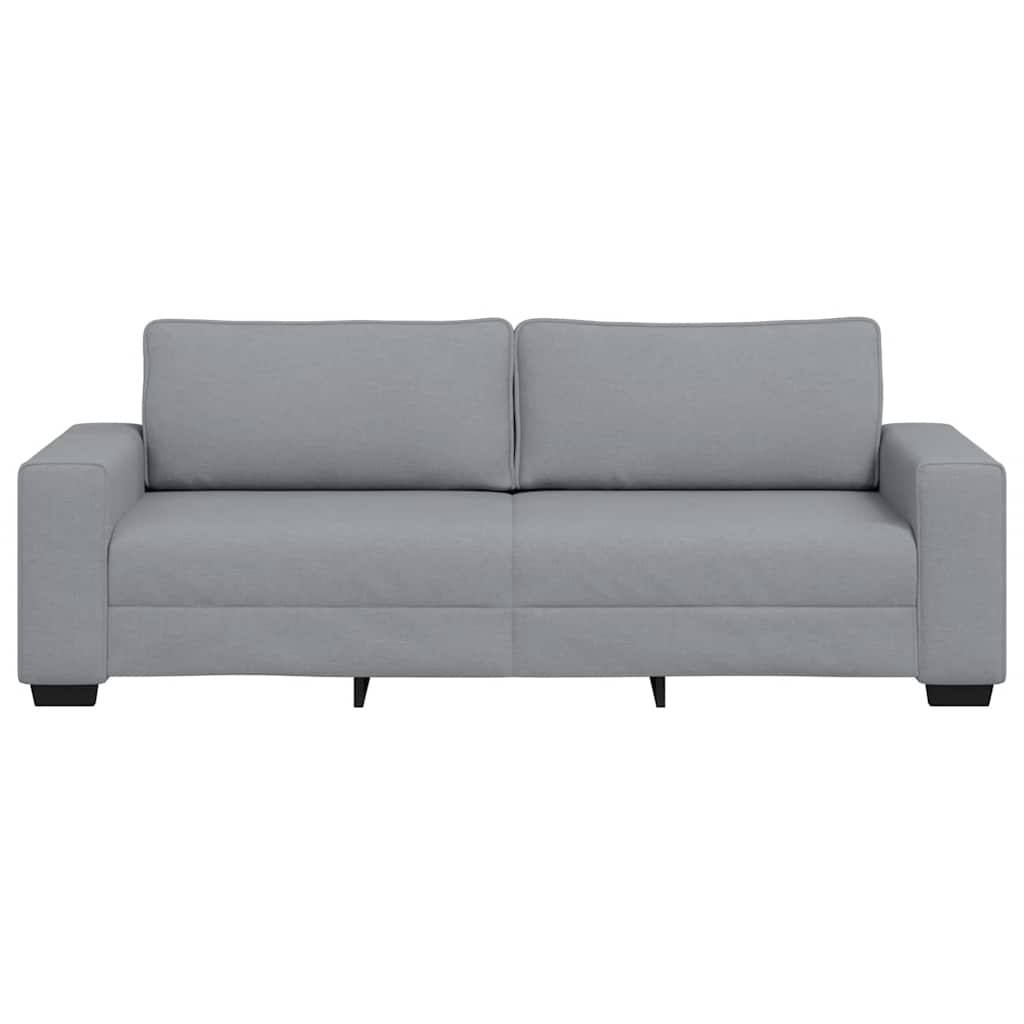 3-personers sofa 180 cm stof lysegrå