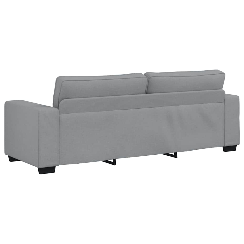 3-personers sofa 180 cm stof lysegrå