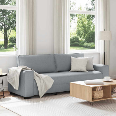 3-personers sofa 180 cm stof lysegrå