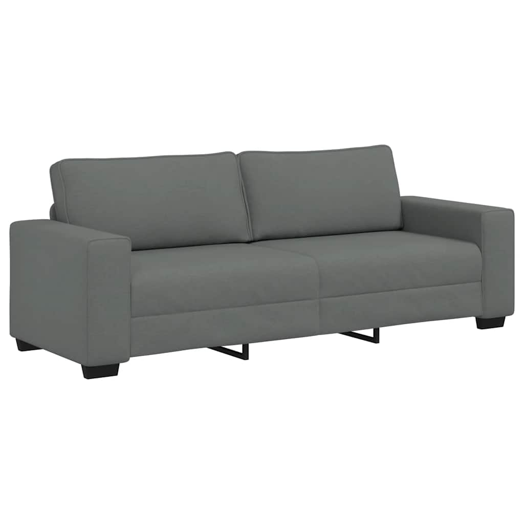 3-personers sofa 180 cm stof mørkegrå