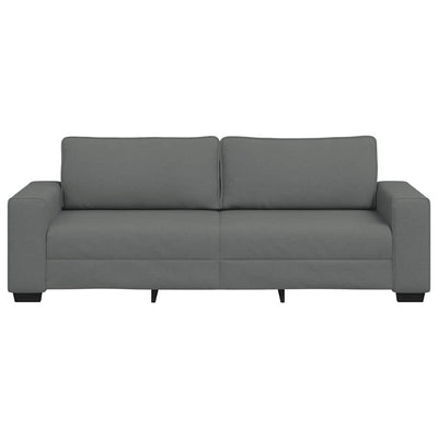 3-personers sofa 180 cm stof mørkegrå