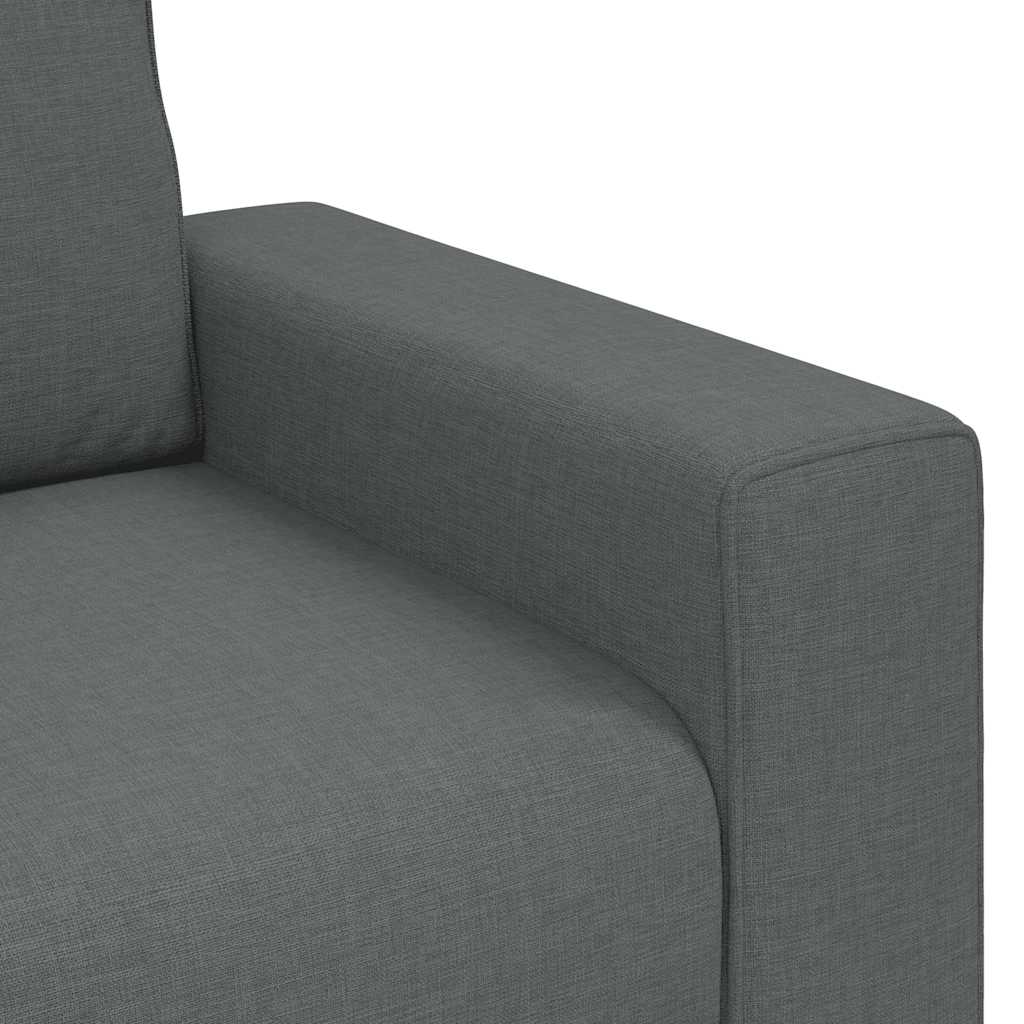 3-personers sofa 180 cm stof mørkegrå