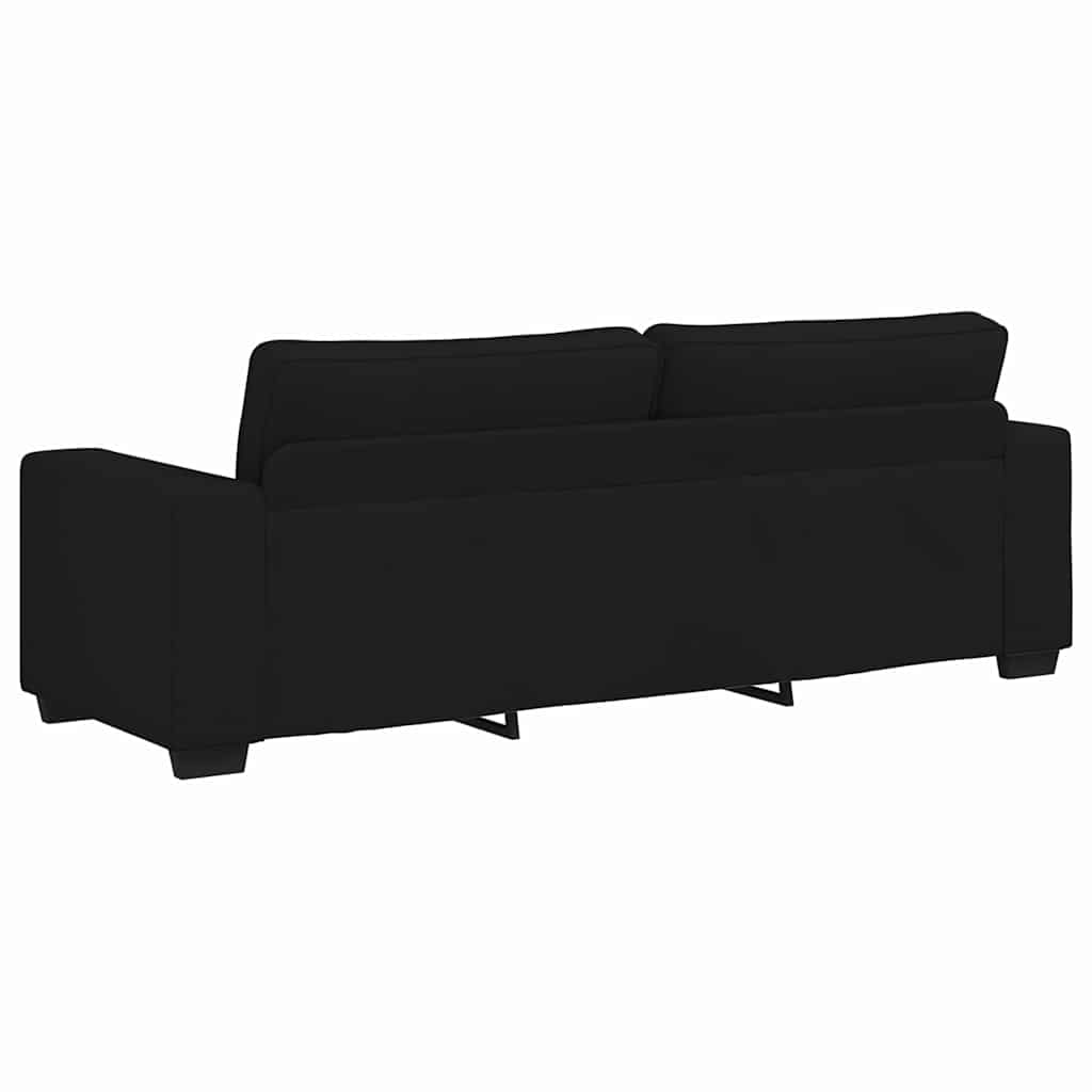 3-personers sofa 180 cm stof sort