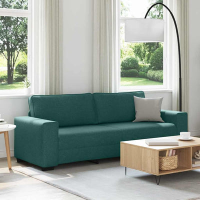 3-personers sofa 180 cm stof mørkegrøn