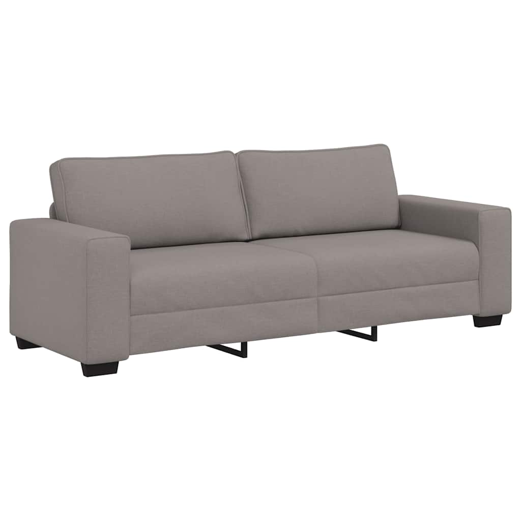 3-personers sofa 180 cm stof gråbrun