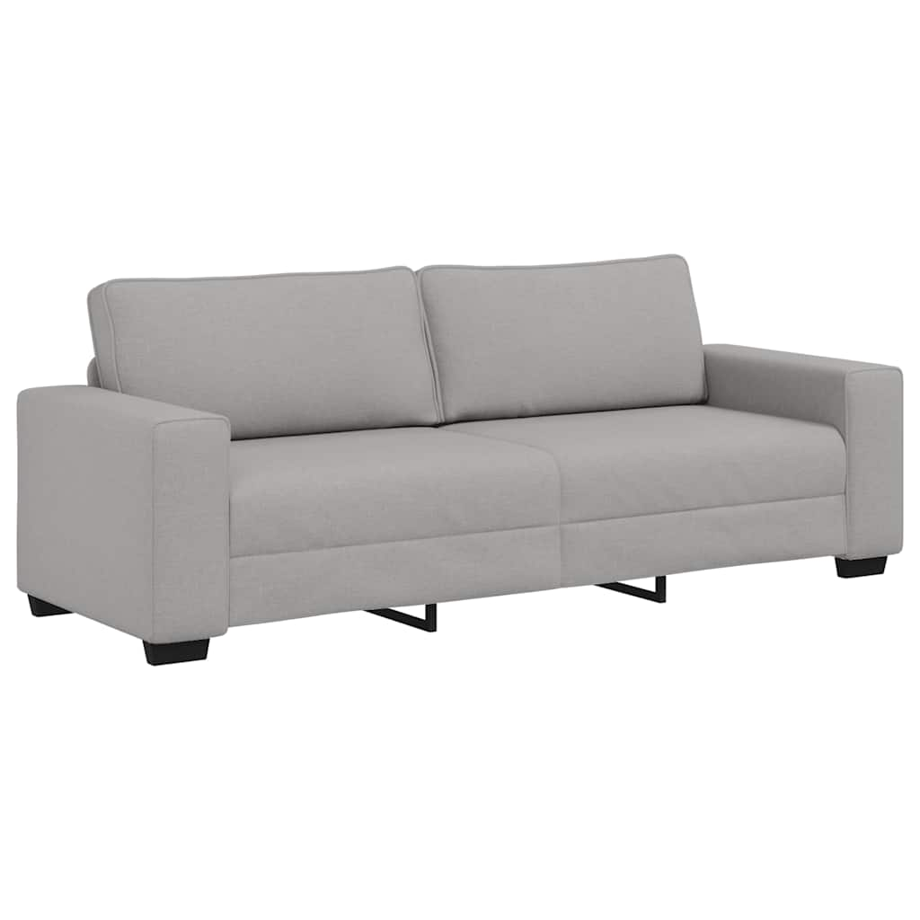 3-personers sofa 180 cm stof skygrå