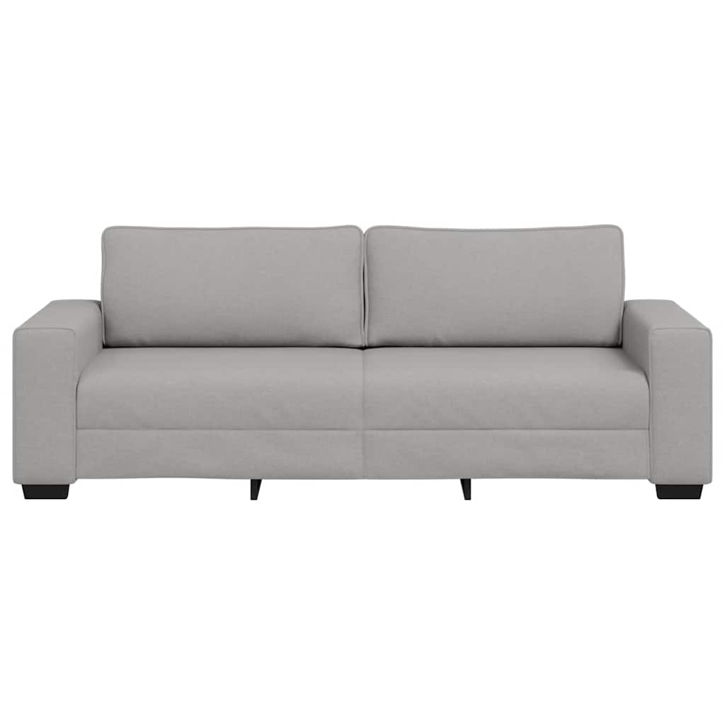 3-personers sofa 180 cm stof skygrå