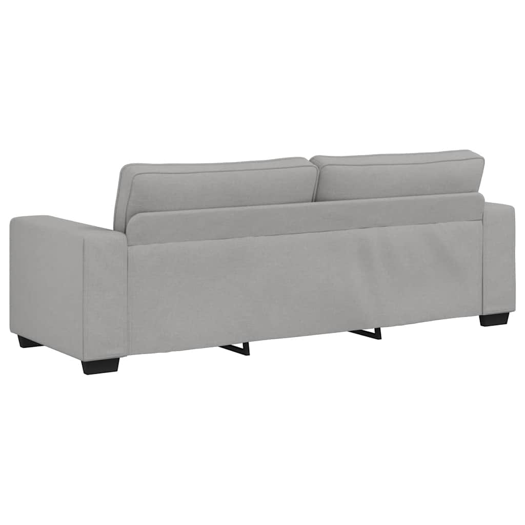 3-personers sofa 180 cm stof skygrå