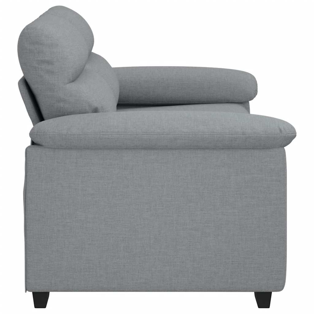 2-personers sofa 120 cm stof lysegrå