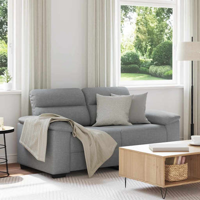 2-personers sofa 120 cm stof lysegrå