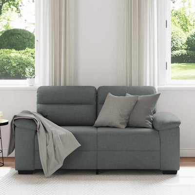 2-personers sofa 120 cm stof mørkegrå