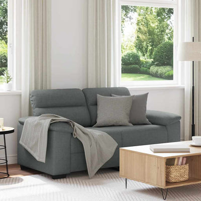 2-personers sofa 120 cm stof mørkegrå