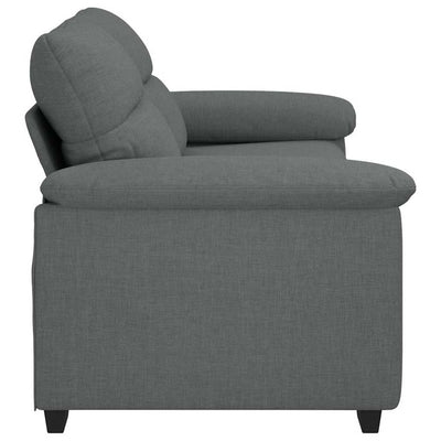 2-personers sofa 140 cm stof mørkegrå