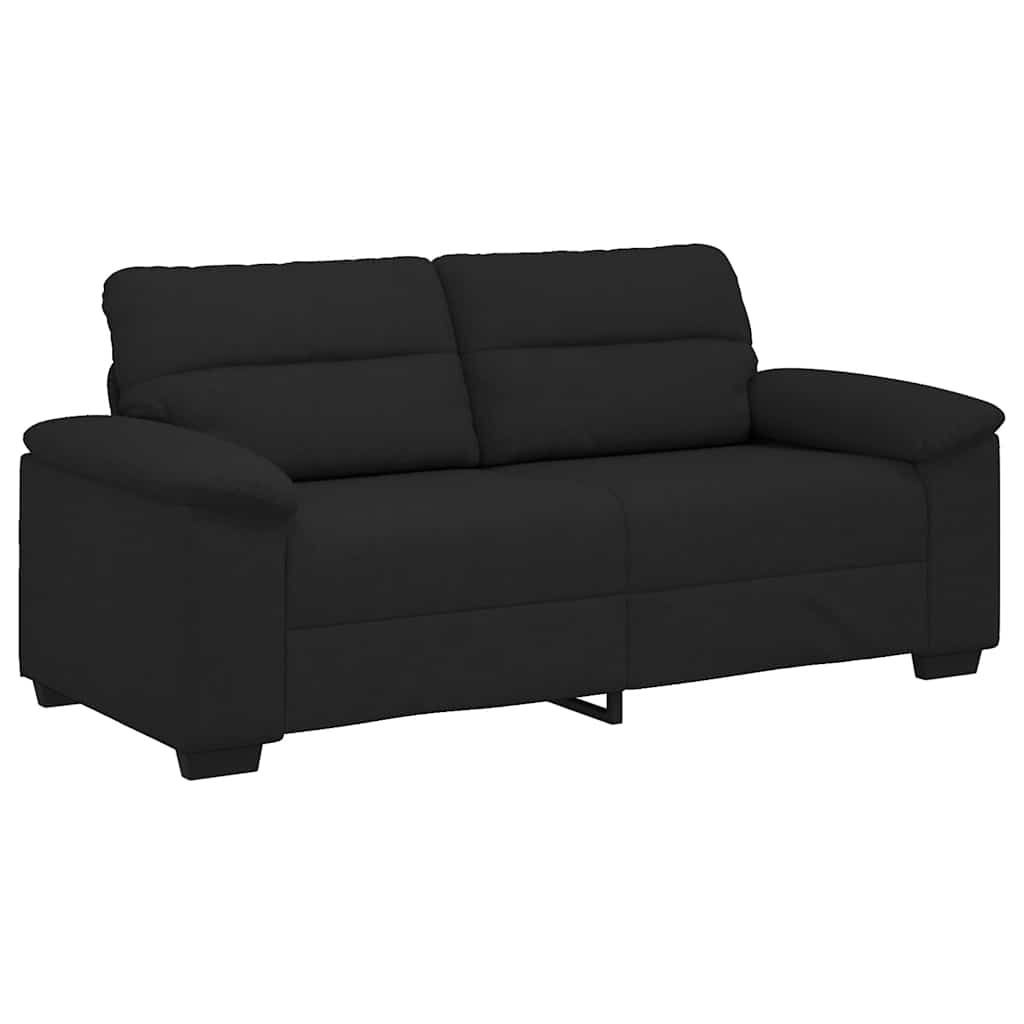 2-personers sofa 140 cm stof sort