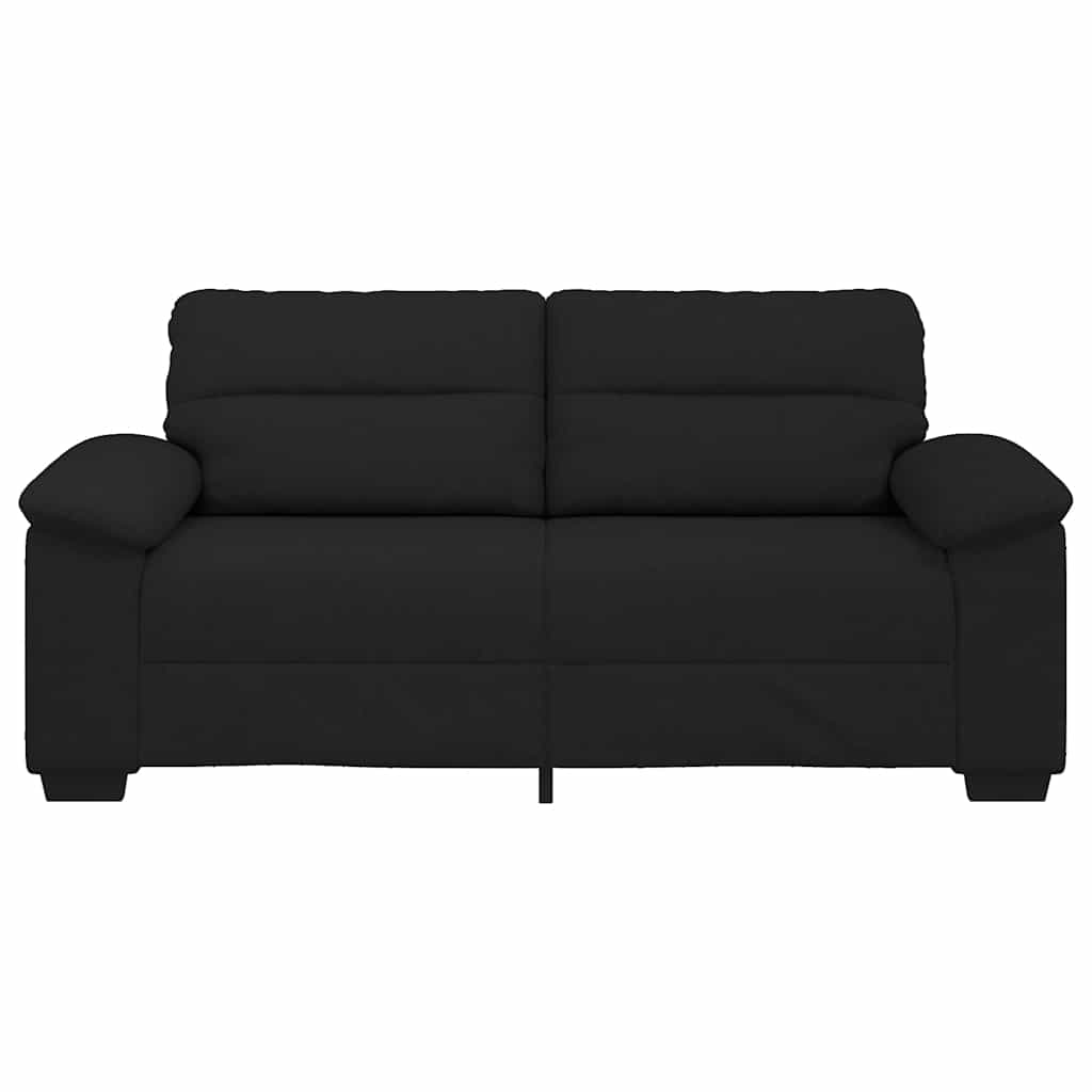 2-personers sofa 140 cm stof sort