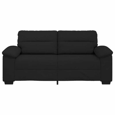 2-personers sofa 140 cm stof sort